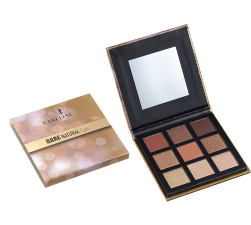  careline paletă farduri de pleoape bare natural eyes &mdash; nuanța 01 natural (9 culori) 965128