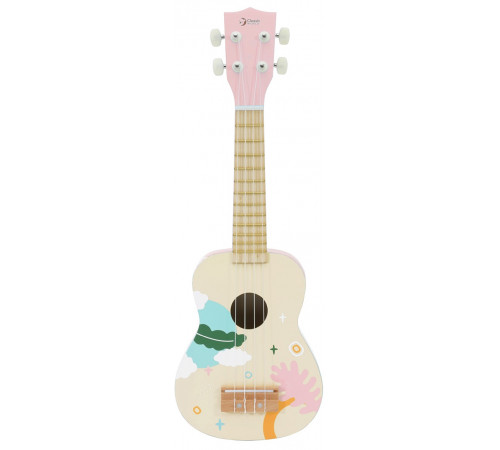  classic world 40563 Детская деревянная гитара "ukulele" розовый