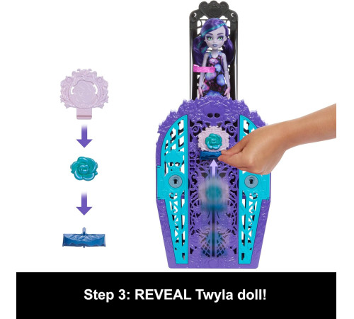 monster high hyt74 setul surpriză mysteries "secretele lui twyla"