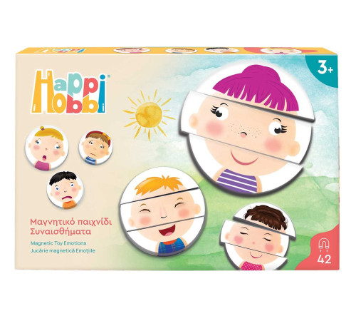  as kids 1029-64077 Детская развивающая магнитная игра happihobbi "Магнитные Эмоции"