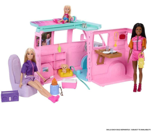 barbie jmk45 set de joacă dream land "autorulotă de călătorie barbie"
