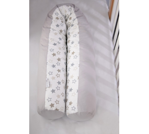 veres 302.01.6 perna pentru alaptare "comfort long" (170х52 cm.) stele alb-gri