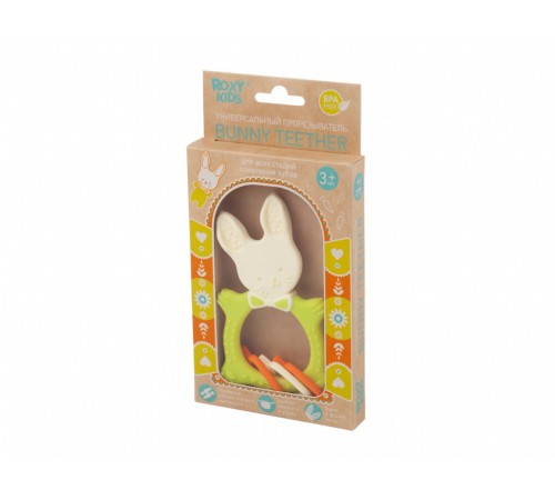 roxy rbt-001gn Прорезыватель "bunny" зелёный