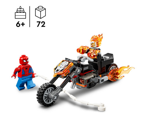 lego marvel 76335 constructor "spider-man vs. ghost rider " (72 el.)