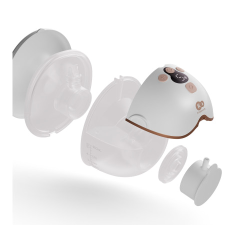 kinderkraft Беспроводной молокоотсос hands-free mamaflow (золотой)