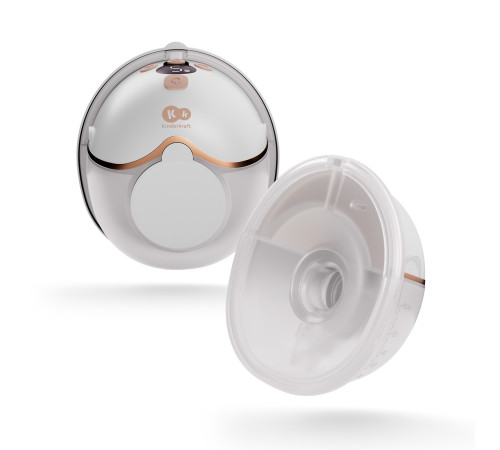 kinderkraft Беспроводной молокоотсос hands-free mamaflow (золотой)