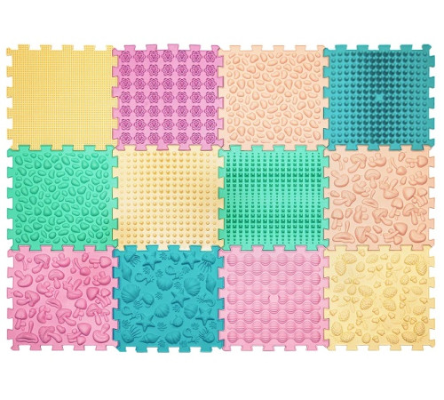 Ortek 12809 Covoraș ortopedic pentru masaj Puzzle (12 el.)  ortek 12809 covoraș ortopedic pentru masaj puzzle (12 el.)