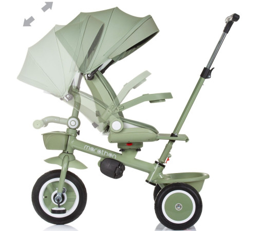 chipolino trkmrt02406pg triciclu "marathon" pastel green