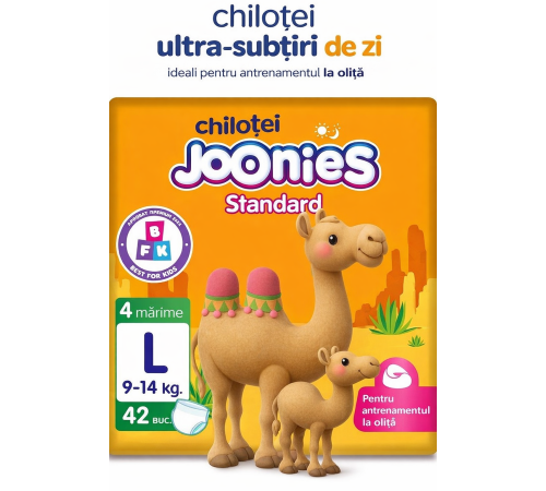  joonies standard scutece-chilotei l (9-14kg.) 42 buc.  