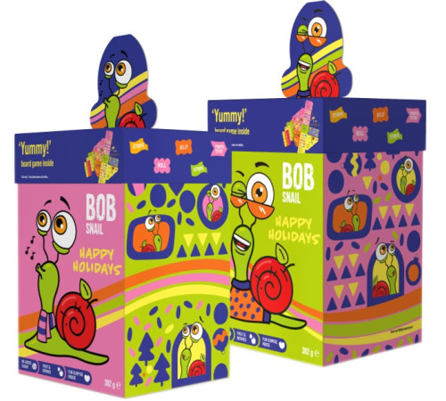 bob snail set de crăciun cu jucărie și joc (382 g.)