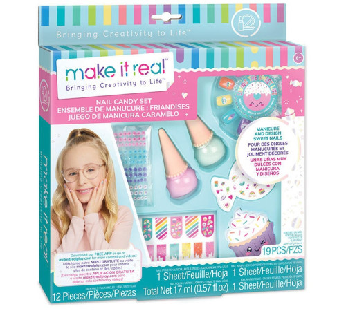 Детский магазин в Кишиневе в Молдове Make It Real 2328M Набор для маникюра "Nail Candy"  make it real 2328m Набор для маникюра "nail candy"