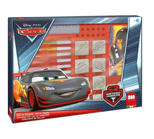  multiprint 4823 Набор из 12 фломастеров с 7 штампами "cars"