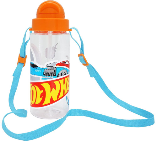  kids licensing hw00011 sticlă tritan cu curea "hot wheels" (500 ml)