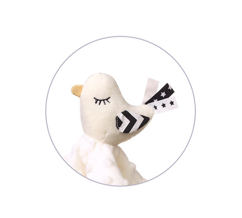 babyono-767 1537 Мягкая игрушка-платок "Маленькая Птичка"