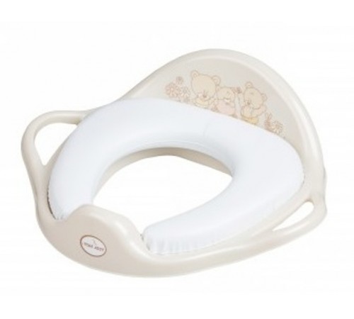  tega baby Накладка на унитаз Мишка мягкая  ms-020-119 беж