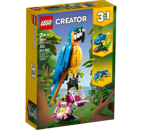 lego creator  31136 Конструктор 3в1 "Экзотический попугай" (253 дет.)