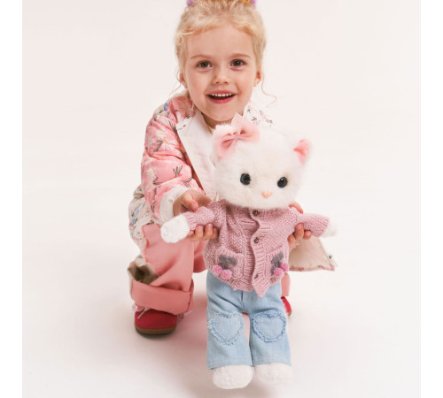 orange toys lk01/07 jucărie de pluș "lucky kitty sophie: knitted cherries" (38 cm)