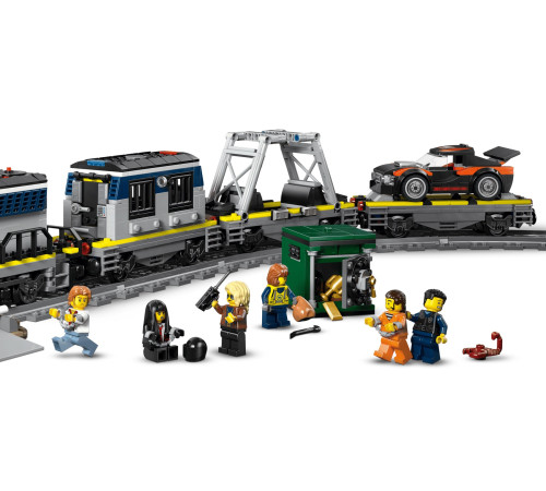 lego city 60508 constructor "jaf &icirc;n trenul poliției" (1313 el.)