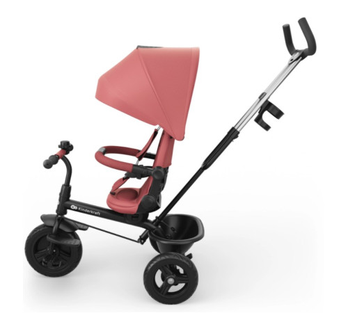kinderkraft Детский трицикл aston 2 plus (розовый)