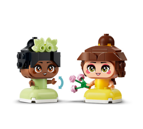 lego disney 43291 constructor "mini belle și tiana cu castel" (358 el.)