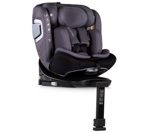 chipolino scaun auto isofix 360 clima air stkcla2504an gr. 0+/1/2/3 (40-150 cm) antracit