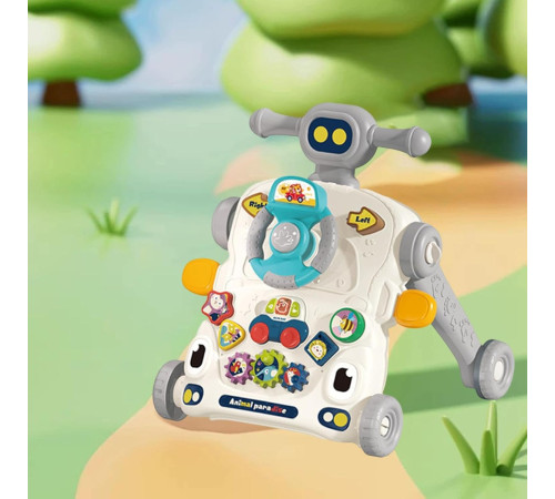 bibiin toys 6042 Музыкальные ходунки 3-в-1 серый