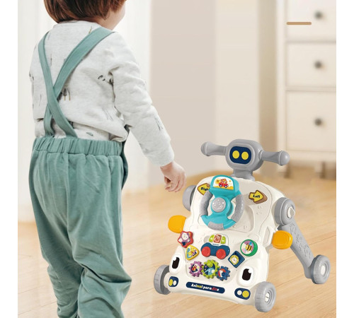 bibiin toys 6042 Музыкальные ходунки 3-в-1 серый