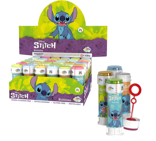 dulcop 1010043 bule de sapun "lilo & stitch" (60 ml.) in sort.
