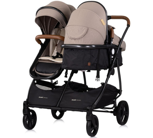 chipolino carucior pentru gemeni duo smart kbds02503tr tiramisu