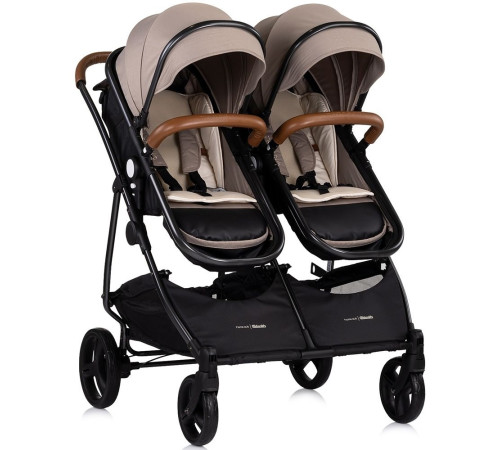 chipolino carucior pentru gemeni duo smart kbds02503tr tiramisu