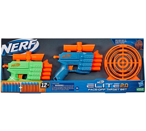  nerf f8273 set blaster "elite 2.0 face off target  set"