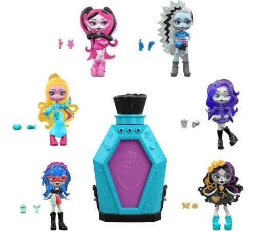 monster high jmg81 Игрушка-сюрприз "Зелье с мини-монстром в мини-гробике"