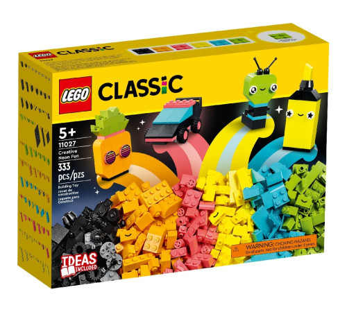 lego classic 11027 constructor "creative neon fun" (333 el.)