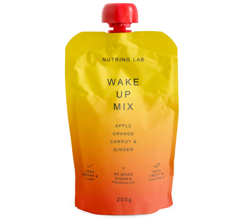  nutrino lab piure "wake up snack" măr-portocale-morcov-ghimbir (200 gr.)