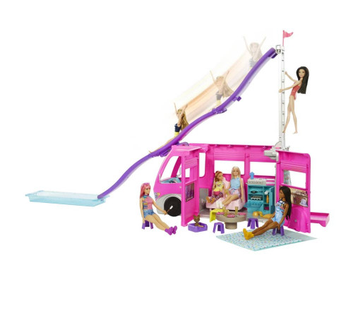 barbie hcd46 Игровой набор с аксессуарами "Дом на колёсах"