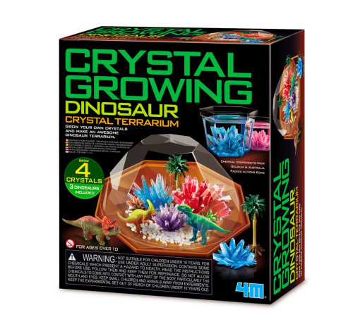  4m 00-03926 Набор для выращивания кристаллов "Террариум с Динозаврами"