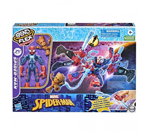  bend and flex f3739 setul de joc  "spider-man: space mission"