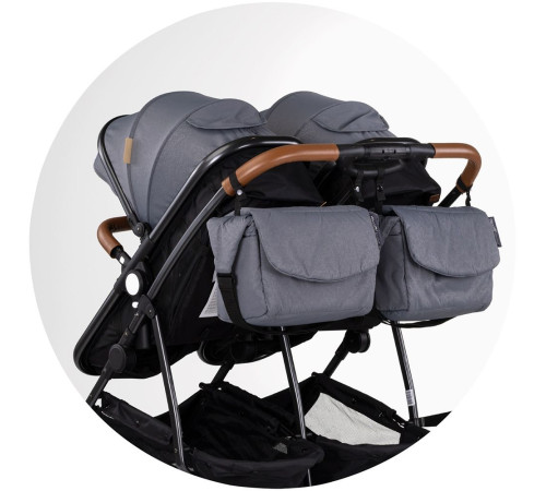 chipolino carucior pentru gemeni duo smart kbds02502cl cloud