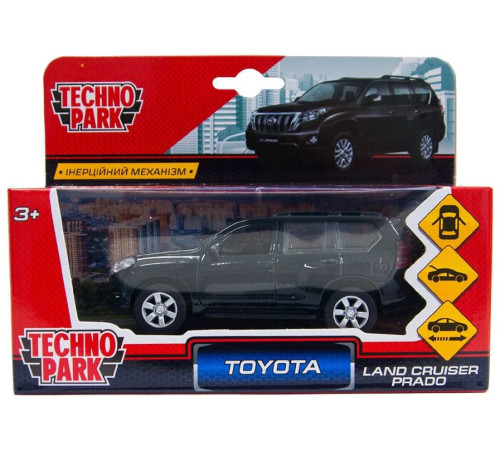 Technopark Модель автомобиля Toyota Prado 1:32, чёрный  technopark Модель автомобиля toyota prado 1:32, чёрный
