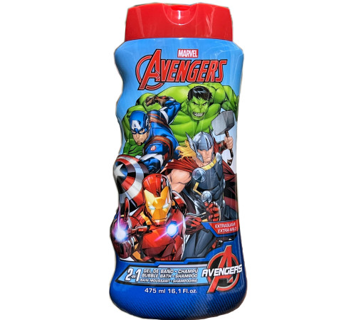 lorenay 2в1 Пена для ванны и шампунь avengers (475 мл)