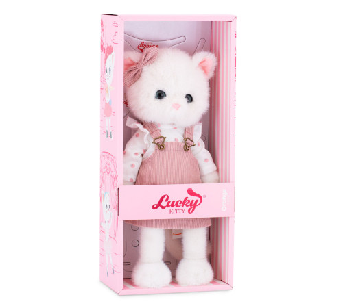orange toys lk01/10 jucărie de pluș "lucky kitty sophie: spring melody" (38 cm)