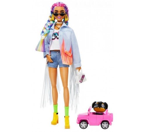 Barbie GRN29 Кукла "Extra" с радужными косичками Детский магазин в Кишиневе в Молдове barbie grn29 Кукла "extra" с радужными косичками