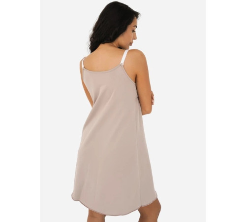 mamindom 24133 cămașă de noapte pentru gravide și alăptare 2xl (cappuccino)