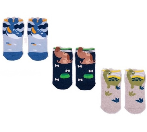 yoclub skf/3d/baby Носочки для мальчика (0-3 м.) в асс.