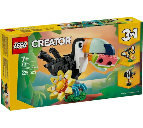 Jucării pentru Copii - Magazin Online de Jucării ieftine in Chisinau Baby-Boom in Moldova Lego Creator  31173 Constructor 3-in-1 "Animale sălbatice: Tucan tropical" (225 el.) Jucării pentru Copii - Magazin Online de Jucării ieftine in Chisinau Baby-Boom in Moldova lego creator  31173 constructor 3-in-1 "animale sălbatice: tucan tropical" (225 el.)