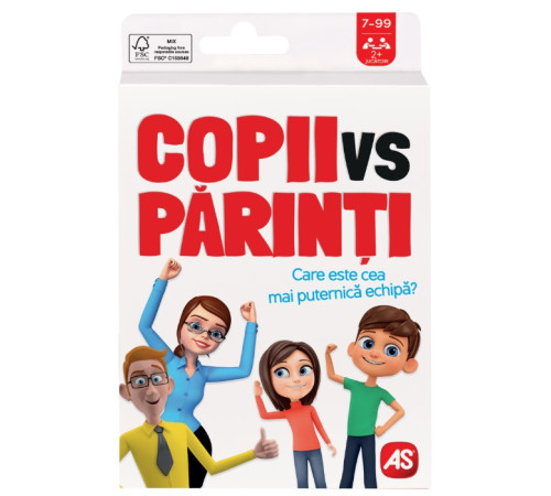 as kids 1040-24402 Карточная игра "Дети против родителей" (рум.)