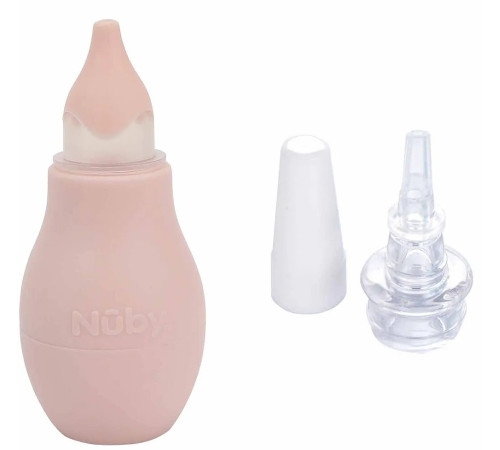  nuby id172 aspirator nazal și set pentru curățare urechilor (0 m+) roz