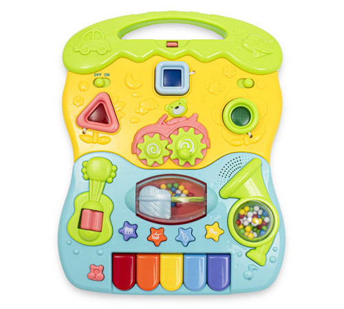 baby mix 53214 premergător muzical (albastru)