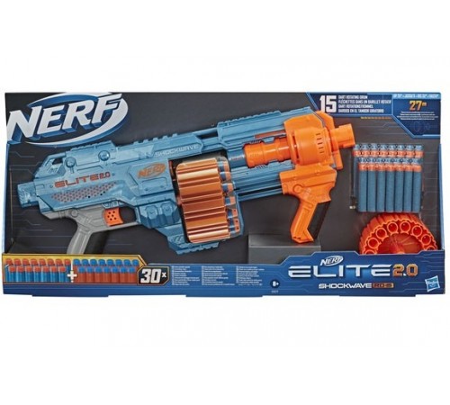 nerf e9527 blaster "elite 2.0 shockwave rd 15"