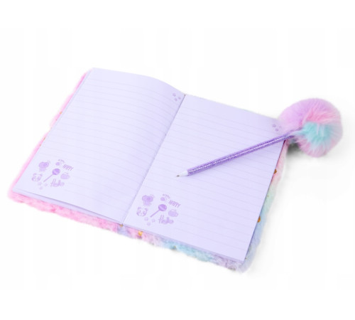 canenco cc60346 agenda cu pix puf "cutie crew"